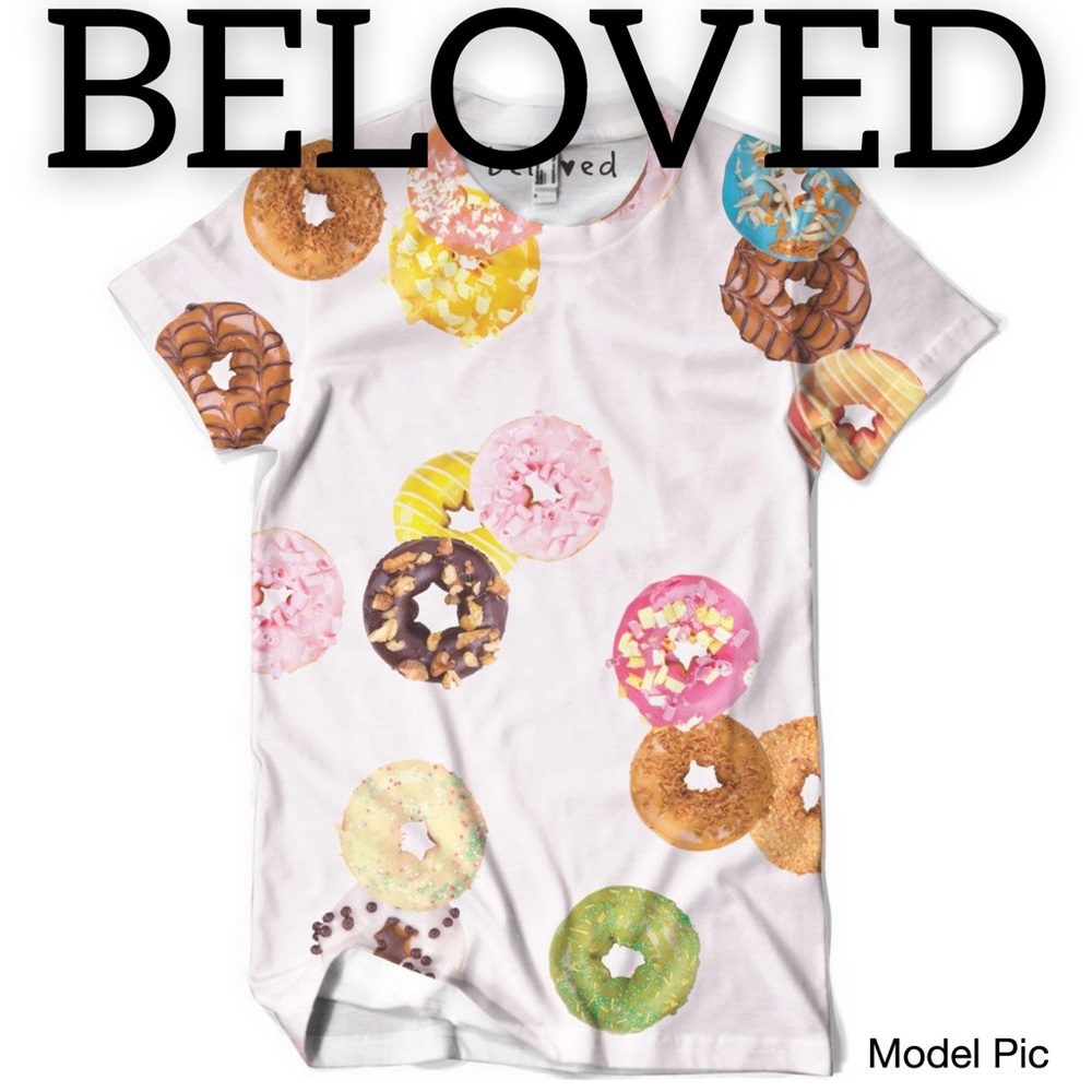 Beloved Unisex Donut Graphic Tee (M)